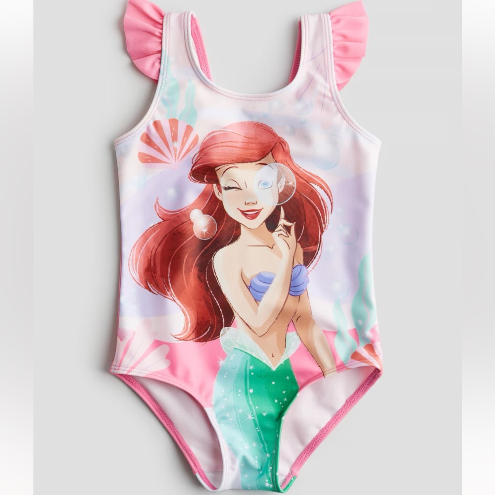H&M Disney Ariel One Piece Swimsuit NWT